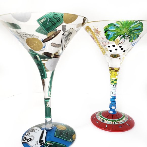 Set - Lolita Las Vegas and Lolita Millionaire Martini Glasses - Picture 3 of 11